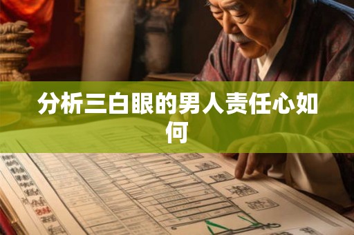 分析三白眼的男人责任心如何