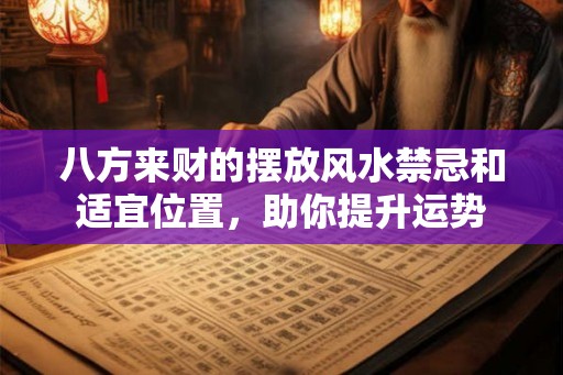 八方来财的摆放风水禁忌和适宜位置，助你提升运势
