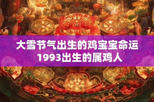 大雪节气出生的鸡宝宝命运  1993出生的属鸡人