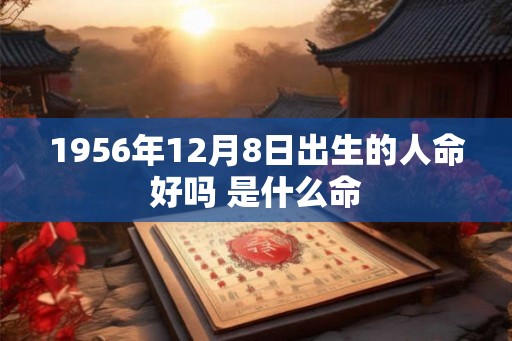 1956年12月8日出生的人命好吗 是什么命