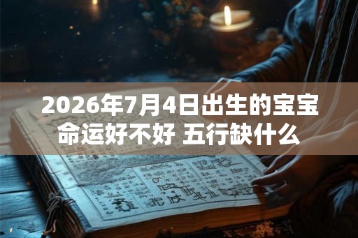 2026年7月4日出生的宝宝命运好不好 五行缺什么