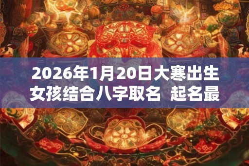 2026年1月20日大寒出生女孩结合八字取名  起名最佳字