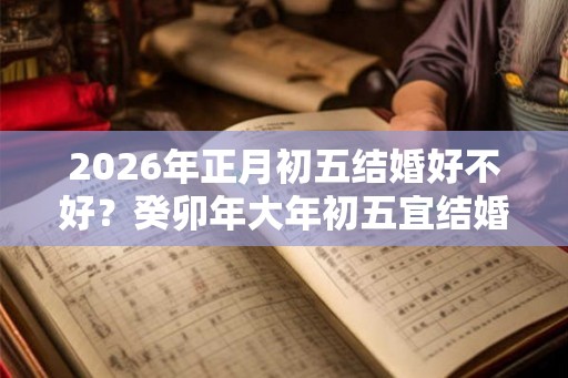 2026年正月初五结婚好不好？癸卯年大年初五宜结婚吗