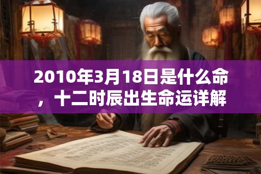 2010年3月18日是什么命，十二时辰出生命运详解