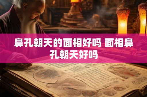 鼻孔朝天的面相好吗 面相鼻孔朝天好吗