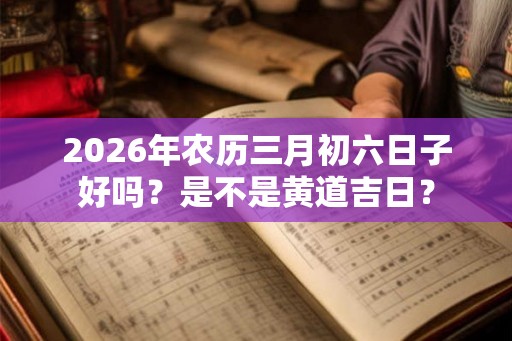 2026年农历三月初六日子好吗？是不是黄道吉日？