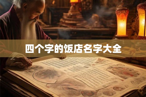 四个字的饭店名字大全