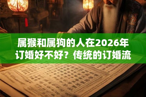 属猴和属狗的人在2026年订婚好不好？传统的订婚流程？