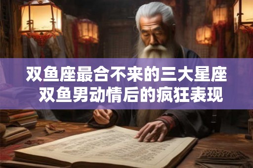 双鱼座最合不来的三大星座  双鱼男动情后的疯狂表现