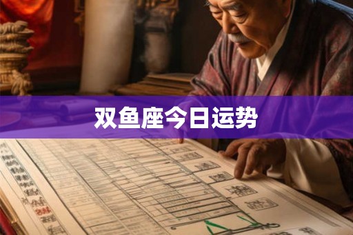 双鱼座今日运势 双鱼座今日运势