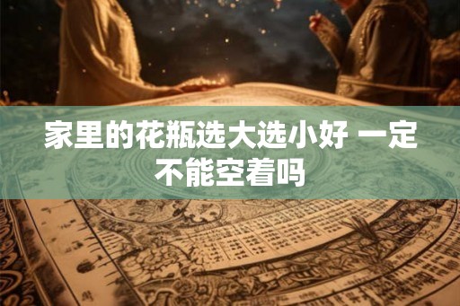家里的花瓶选大选小好 一定不能空着吗