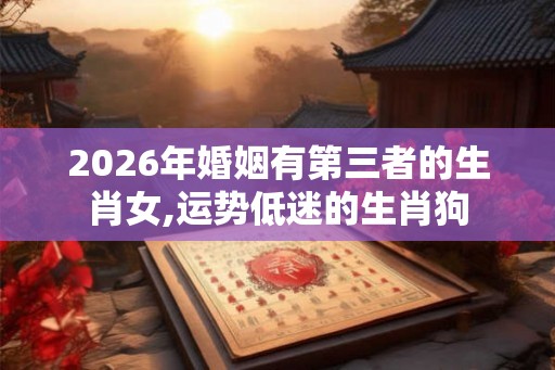 2026年婚姻有第三者的生肖女,运势低迷的生肖狗