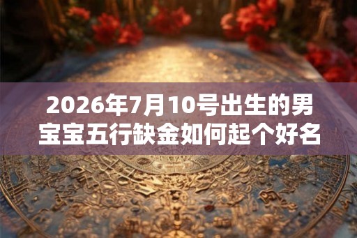 2026年7月10号出生的男宝宝五行缺金如何起个好名字