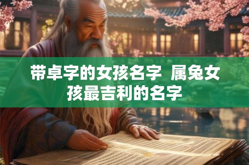 带卓字的女孩名字  属兔女孩最吉利的名字