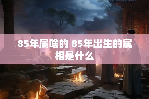 85年属啥的 85年出生的属相是什么