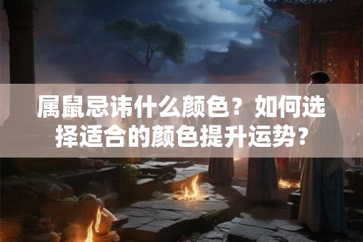 属鼠忌讳什么颜色？如何选择适合的颜色提升运势？