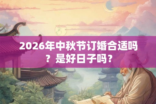2026年中秋节订婚合适吗？是好日子吗？