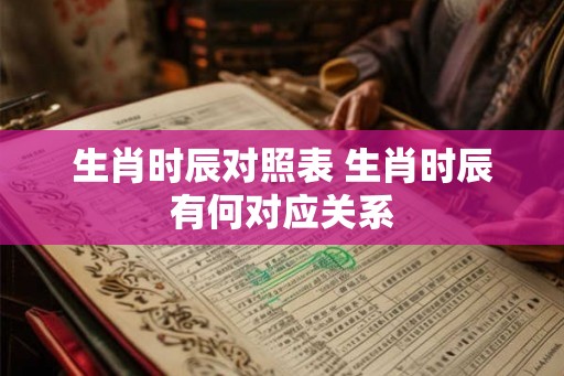 生肖时辰对照表 生肖时辰有何对应关系 生肖时辰对照表 生肖时辰有何对应关系