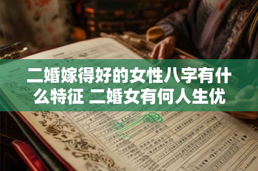 二婚嫁得好的女性八字有什么特征 二婚女有何人生优势