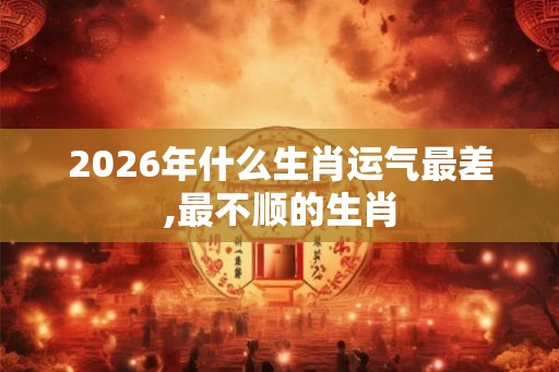 2026年什么生肖运气最差,最不顺的生肖