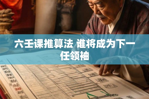 六壬课推算法 谁将成为下一任领袖