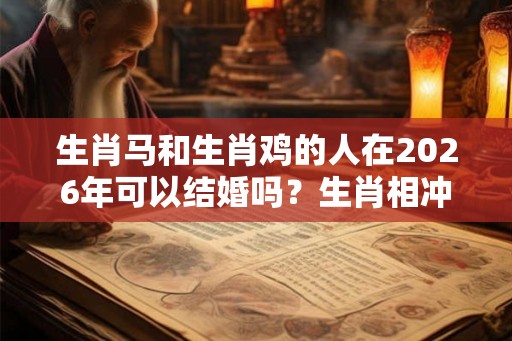 生肖马和生肖鸡的人在2026年可以结婚吗？生肖相冲吗？