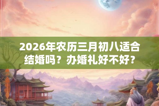 2026年农历三月初八适合结婚吗？办婚礼好不好？