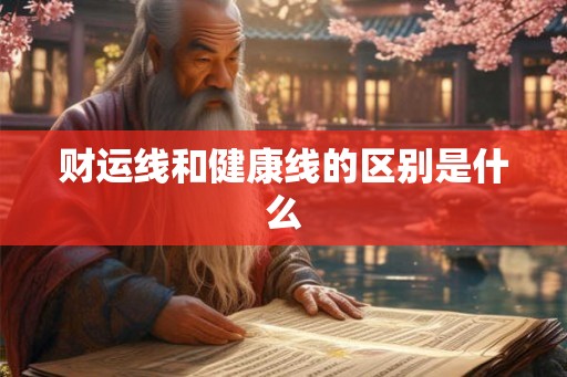 财运线和健康线的区别是什么