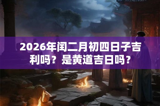 2026年闰二月初四日子吉利吗？是黄道吉日吗？