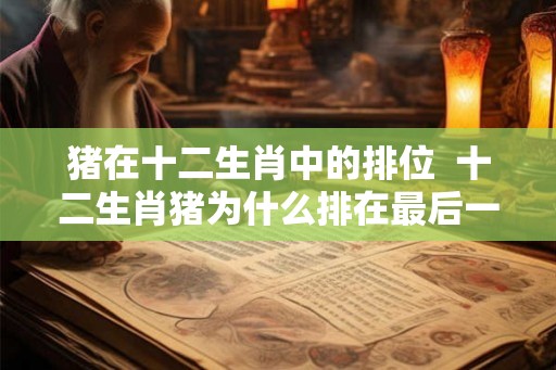 猪在十二生肖中的排位  十二生肖猪为什么排在最后一名