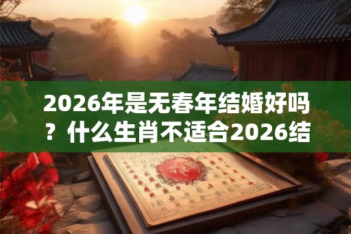 2026年是无春年结婚好吗？什么生肖不适合2026结婚？