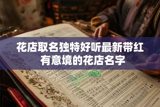 花店取名独特好听最新带红 有意境的花店名字 花店取名独特好听最新带红 有意境的花店名字