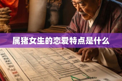 属猪女生的恋爱特点是什么