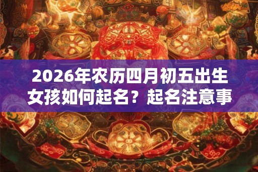 2026年农历四月初五出生女孩如何起名？起名注意事项一览！