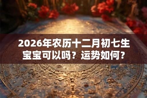 2026年农历十二月初七生宝宝可以吗？运势如何？