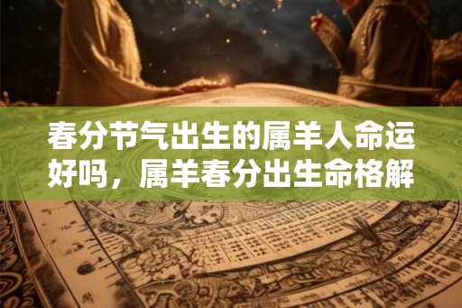 春分节气出生的属羊人命运好吗，属羊春分出生命格解析