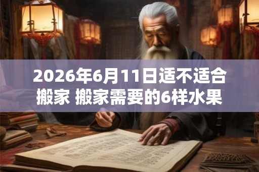 2026年6月11日适不适合搬家 搬家需要的6样水果