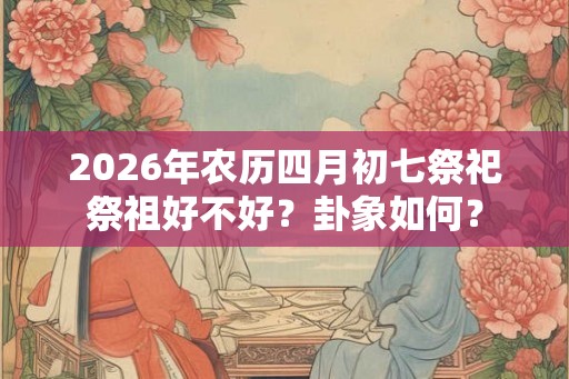 2026年农历四月初七祭祀祭祖好不好？卦象如何？