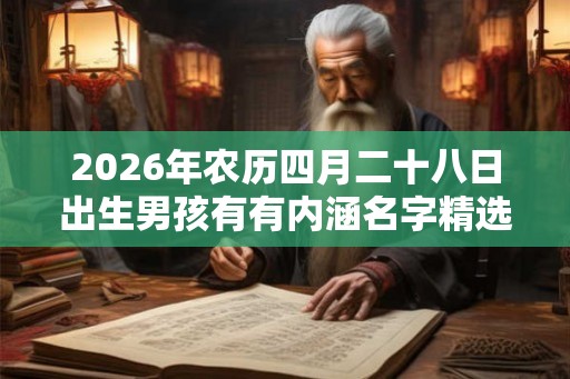 2026年农历四月二十八日出生男孩有有内涵名字精选 2026年农历四月二十八日出生男孩有有内涵名字精选