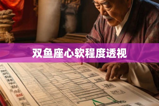双鱼座心软程度透视