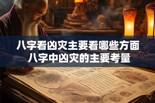 八字看凶灾主要看哪些方面 八字中凶灾的主要考量