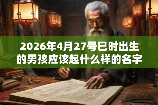 2026年4月27号巳时出生的男孩应该起什么样的名字 2026年4月27号巳时出生的男孩应该起什么样的名字
