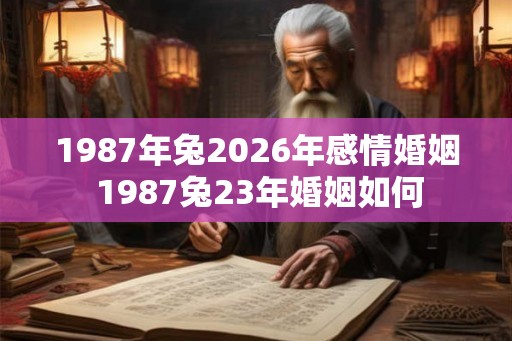 1987年兔2026年感情婚姻 1987兔23年婚姻如何 1987年兔2026年感情婚姻 1987兔23年婚姻如何