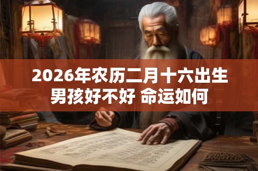 2026年农历二月十六出生男孩好不好 命运如何