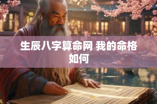 生辰八字算命网 我的命格如何