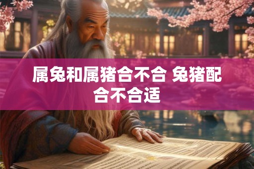 属兔和属猪合不合 兔猪配合不合适