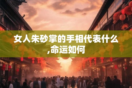 女人朱砂掌的手相代表什么,命运如何 女人朱砂掌的手相代表什么,命运如何