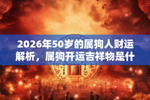 2026年50岁的属狗人财运解析，属狗开运吉祥物是什么？