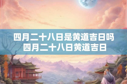 四月二十八日是黄道吉日吗 四月二十八日黄道吉日