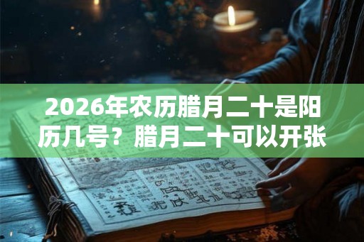2026年农历腊月二十是阳历几号？腊月二十可以开张开业吗？